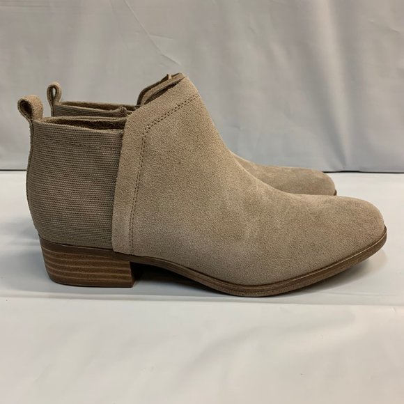 Toms Womens Deia Desert Taupe Ankle Booties NO BOX - Picture 1 of 7